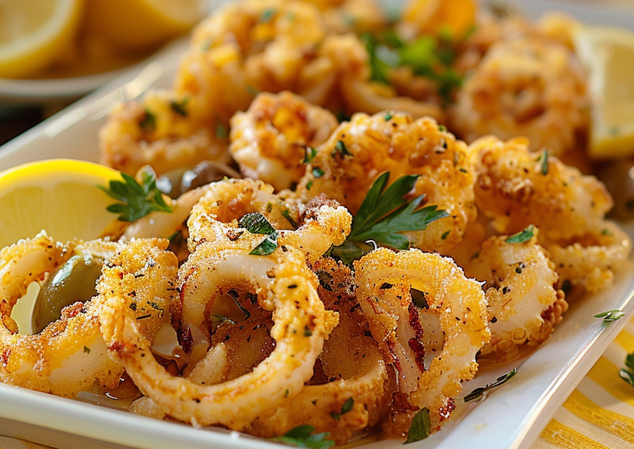 Frittierte Calamari