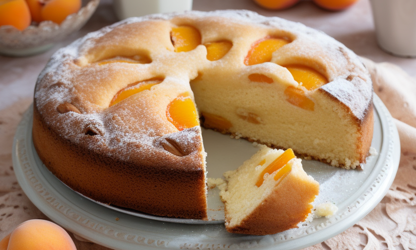 Torta con albicocche e yogurt